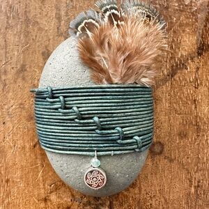 Green and Brown Mixed Media Art Collection